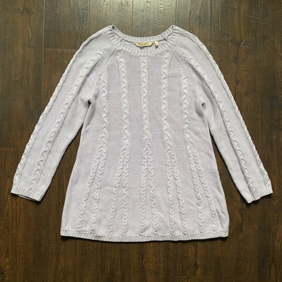 SOFT SURROUNDINGS Flurry Tunic Pullover Sweater Light Purple Size Small S - Picture 9 of 9